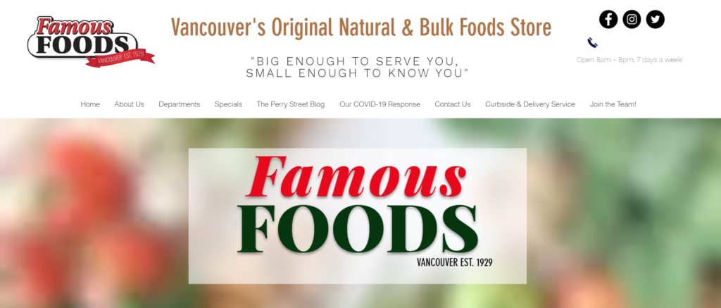 Famous Foods Homepage