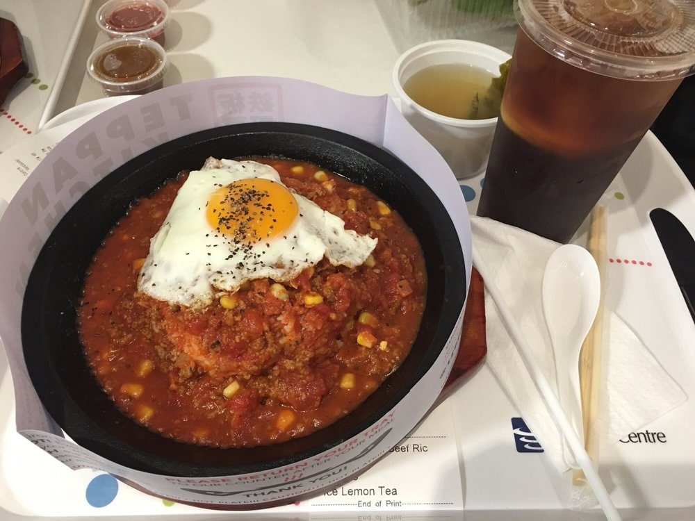 Bolognese with Corn and Egg