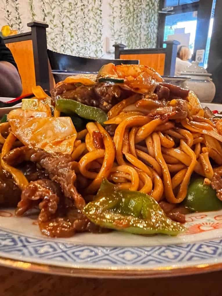 Cumin spiced lamb noodle