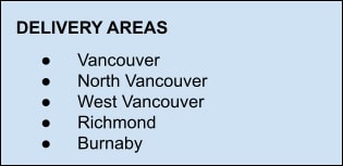 Tawnshi Delivery Areas