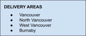 The Graze Company Inc. Delivery Areas