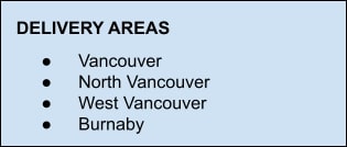 The Graze Company Inc. Delivery Areas