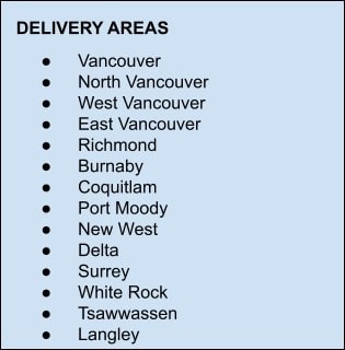 Wegouda Delivery Areas