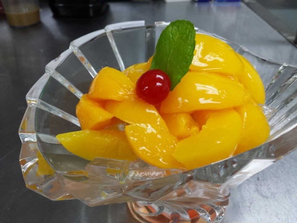 Yellow Peach on Ice