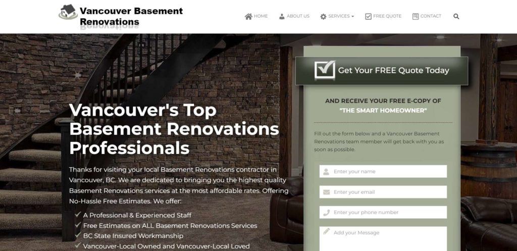Vancouver Basement Renovations Inc.'s Homepage