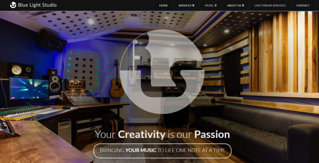 blue light studio