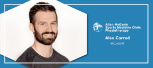 Alex Carrod of the Allan McGavin Sports Medicine Clinic's Banner