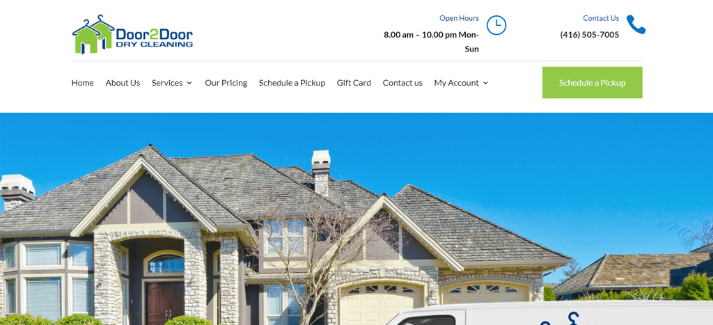 Door2Door Dry Cleaning's Homepage