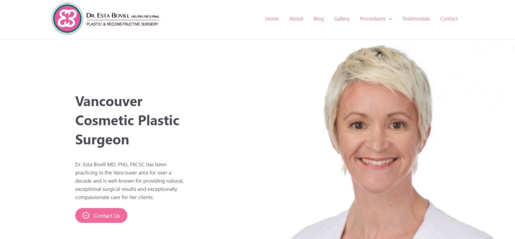 Dr. Esta Bovill Homepage