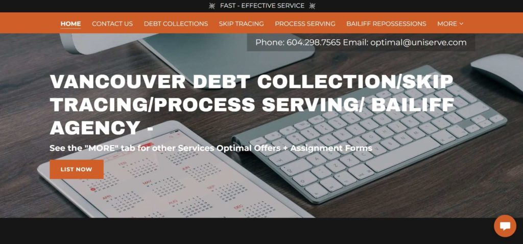 Optimal Collections Homepage