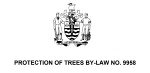 The Protection of Trees By-Law 9958