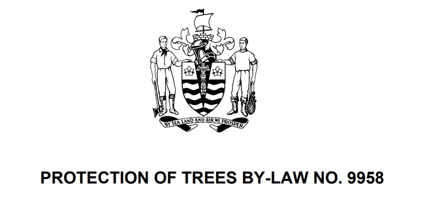 The Protection of Trees By-Law 9958