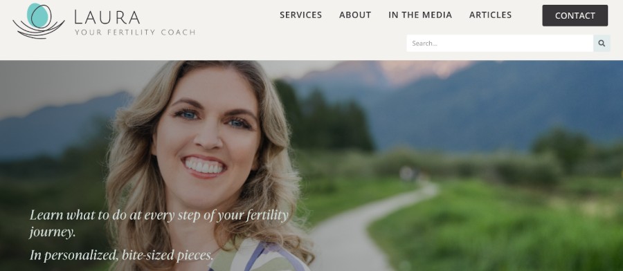 laura your fertility coach homepage