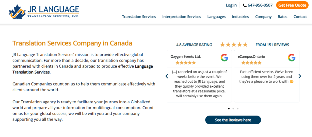jr language translation services