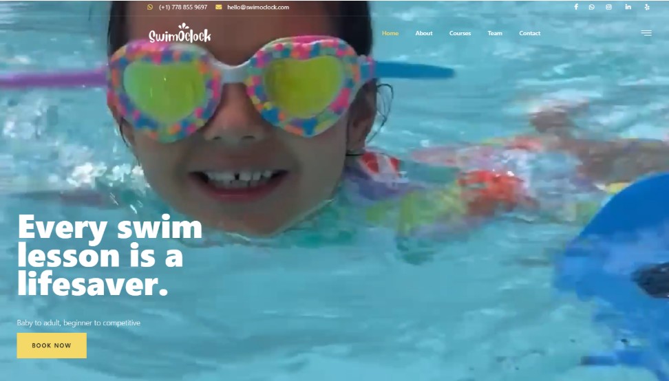 swimoclock homepage