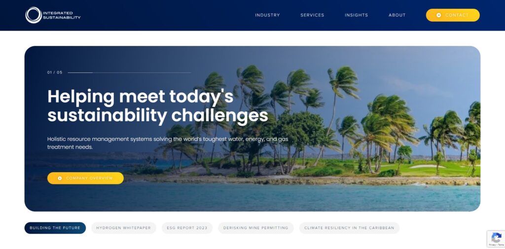 integrated sustainability homepage