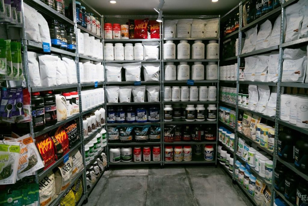 stock of different supplements