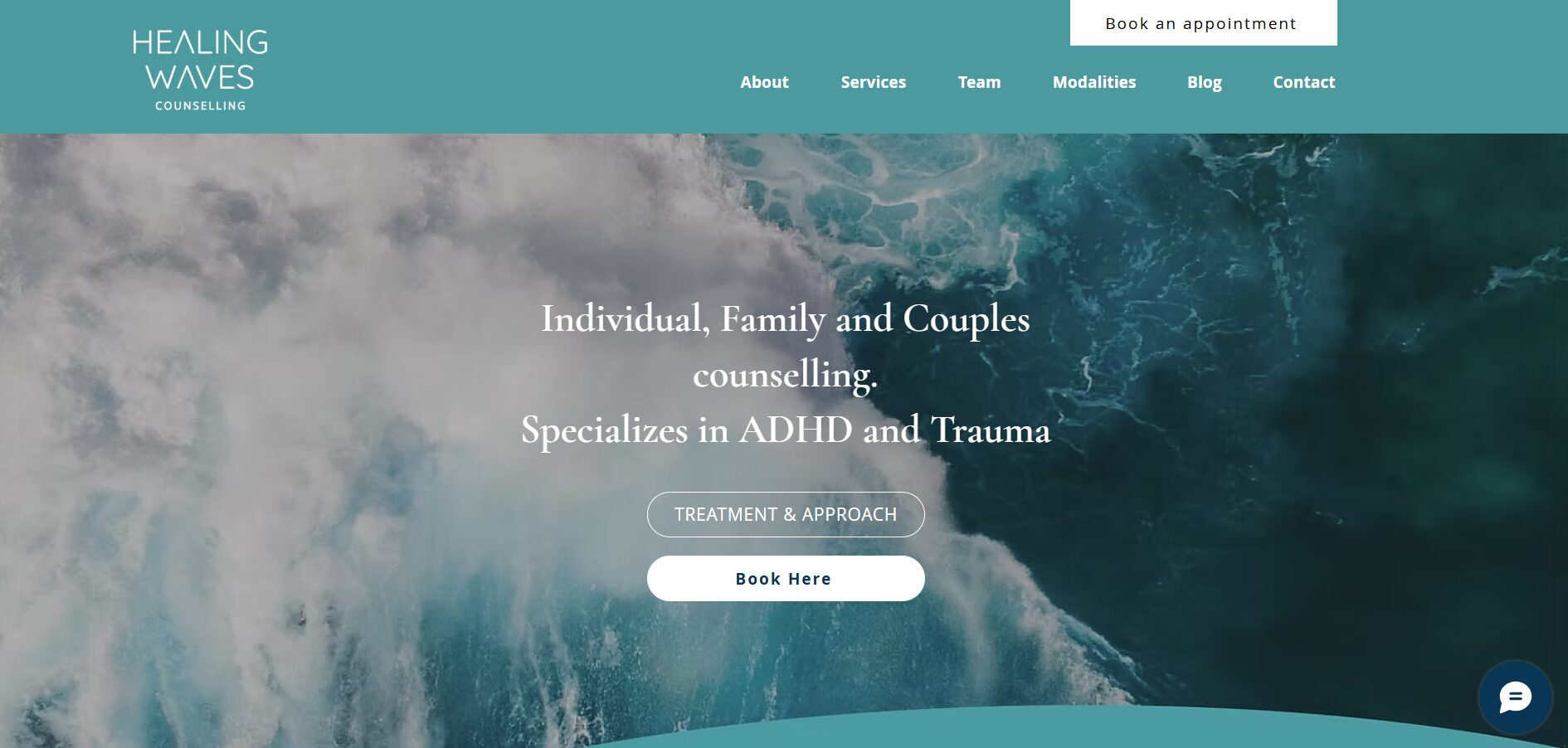healing waves counselling homepage