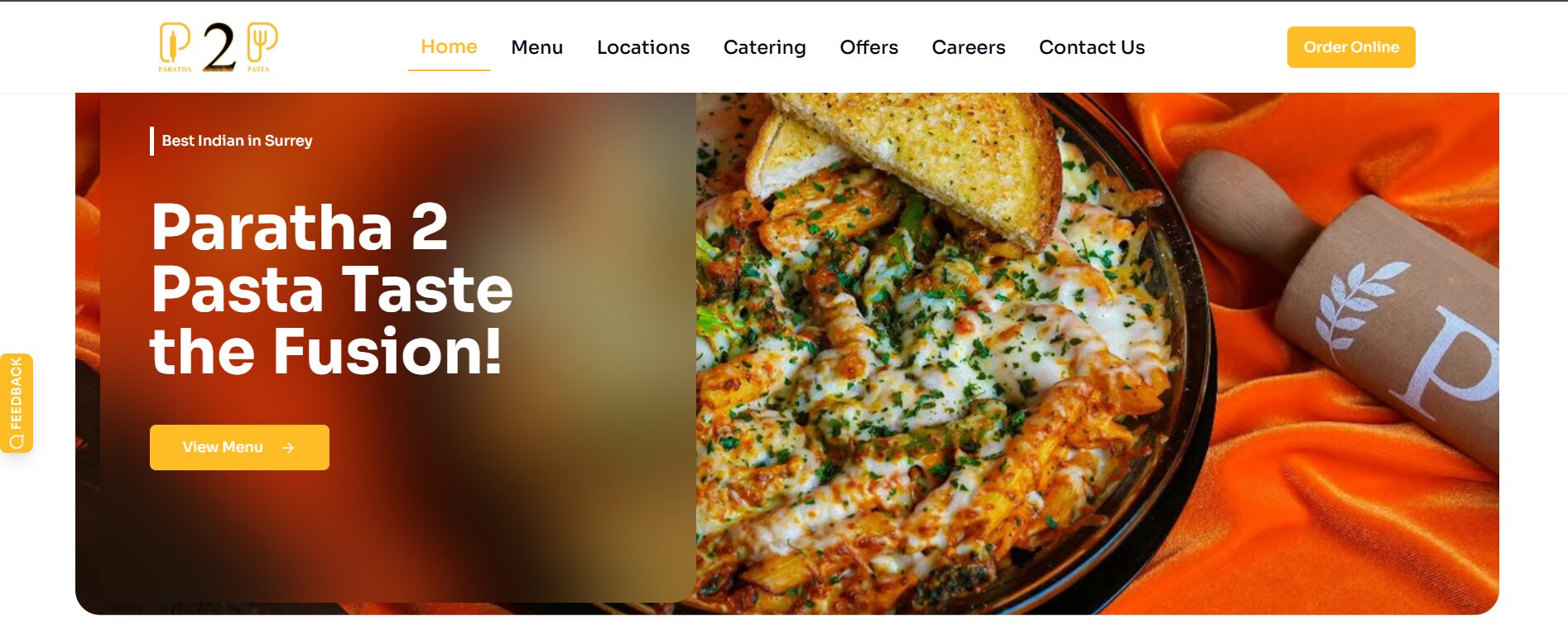 paratha 2 pasta homepage