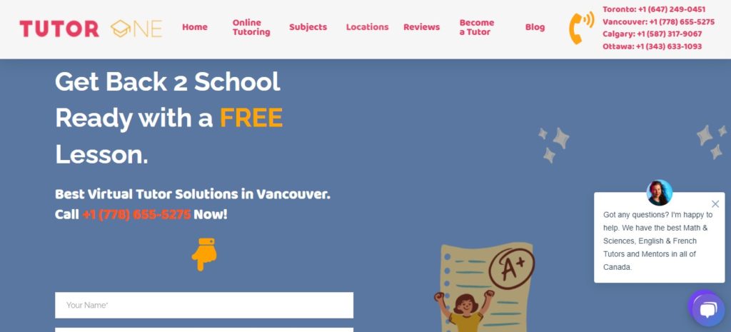 tutorone tutoring vancouver