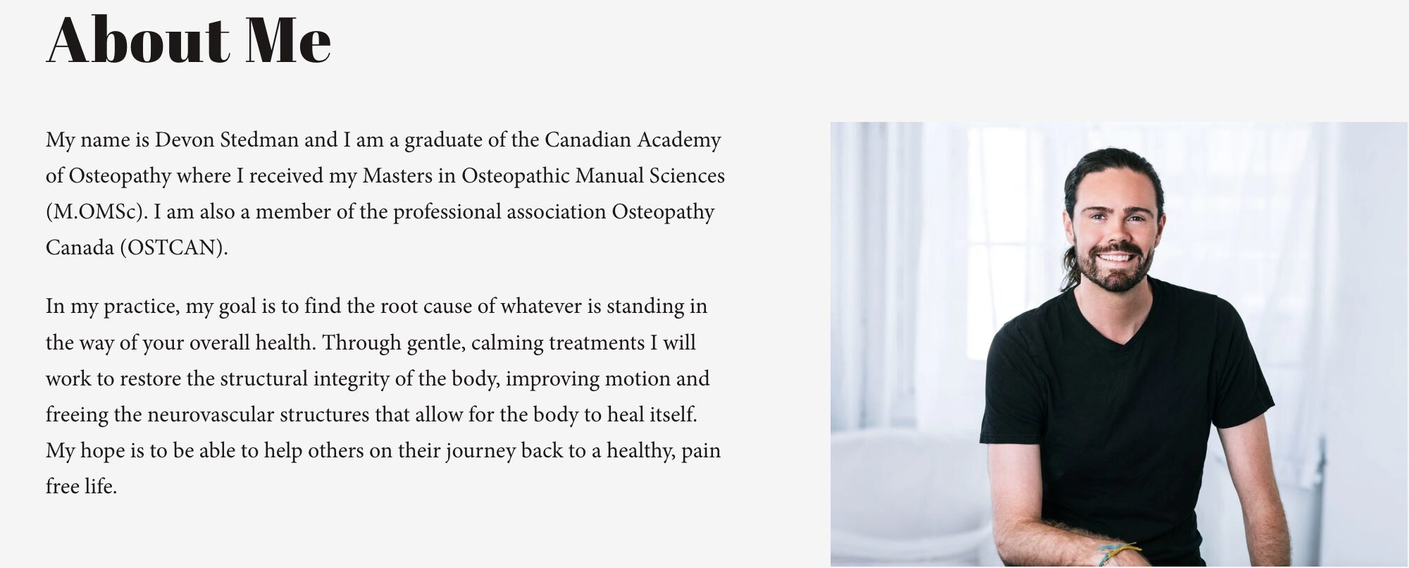 Stedman Osteopathy banner