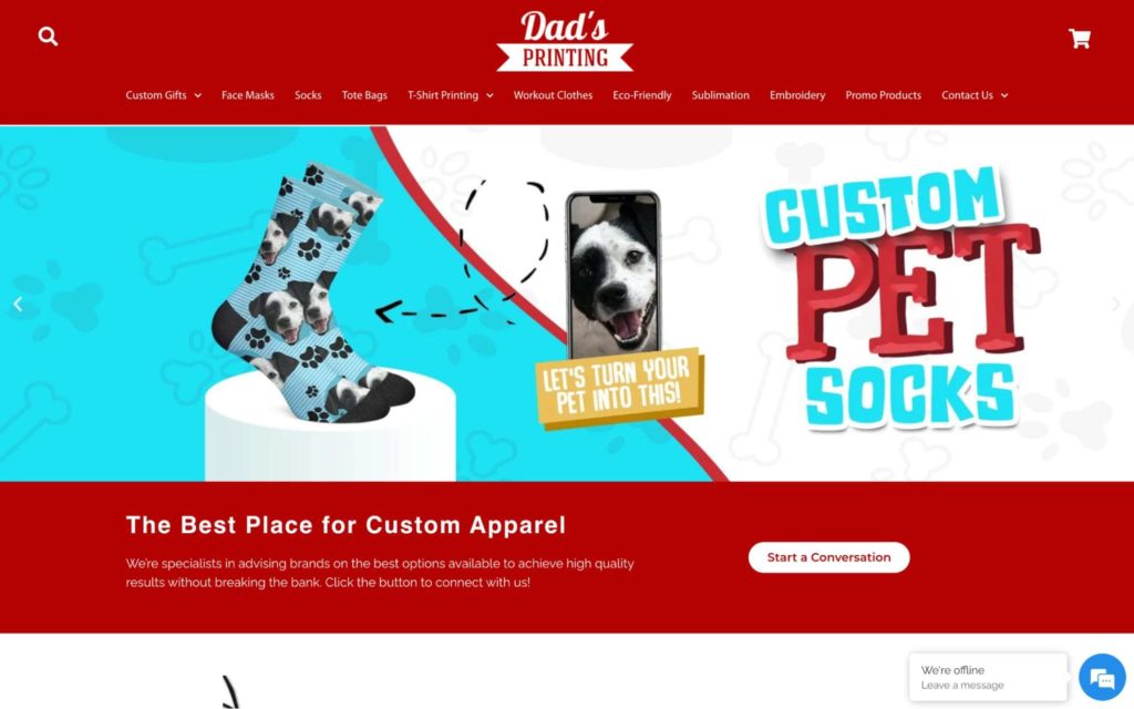 dads printing homepage