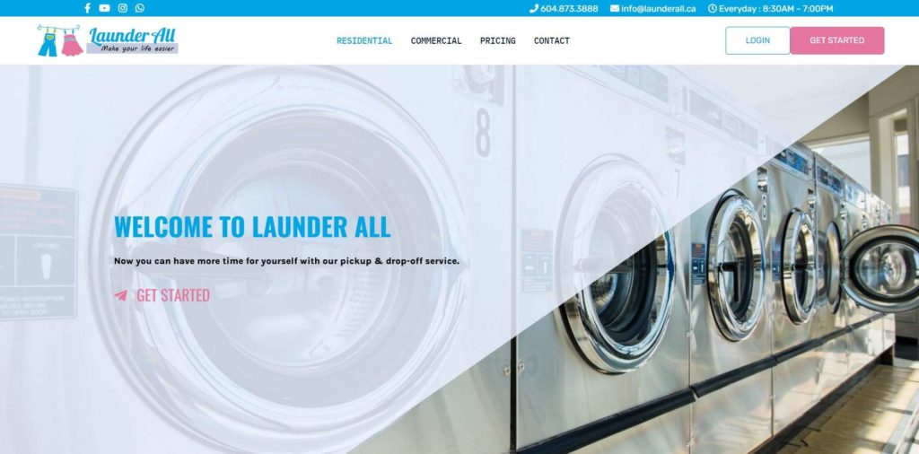 launder all homepage
