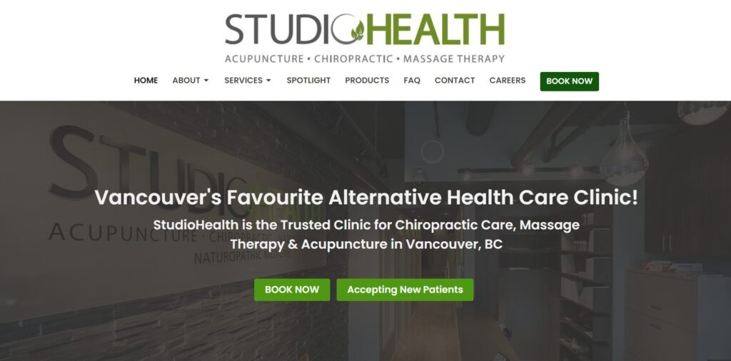 studio health homepage