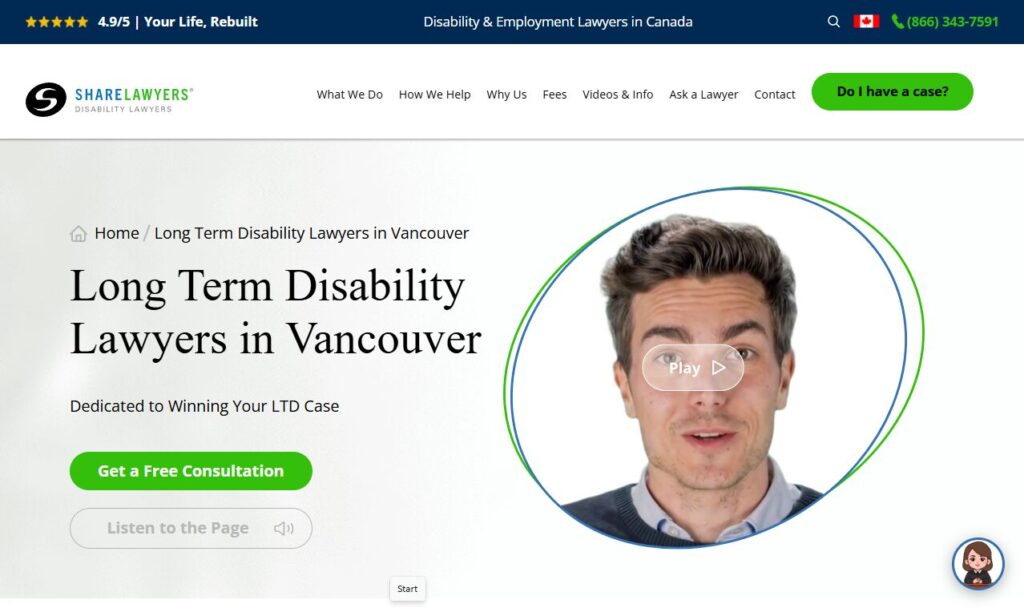 Share Lawyers homepage