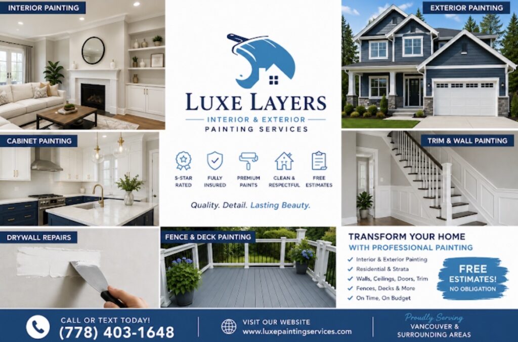 Luxe Layers Interior & Exterior Painting Services